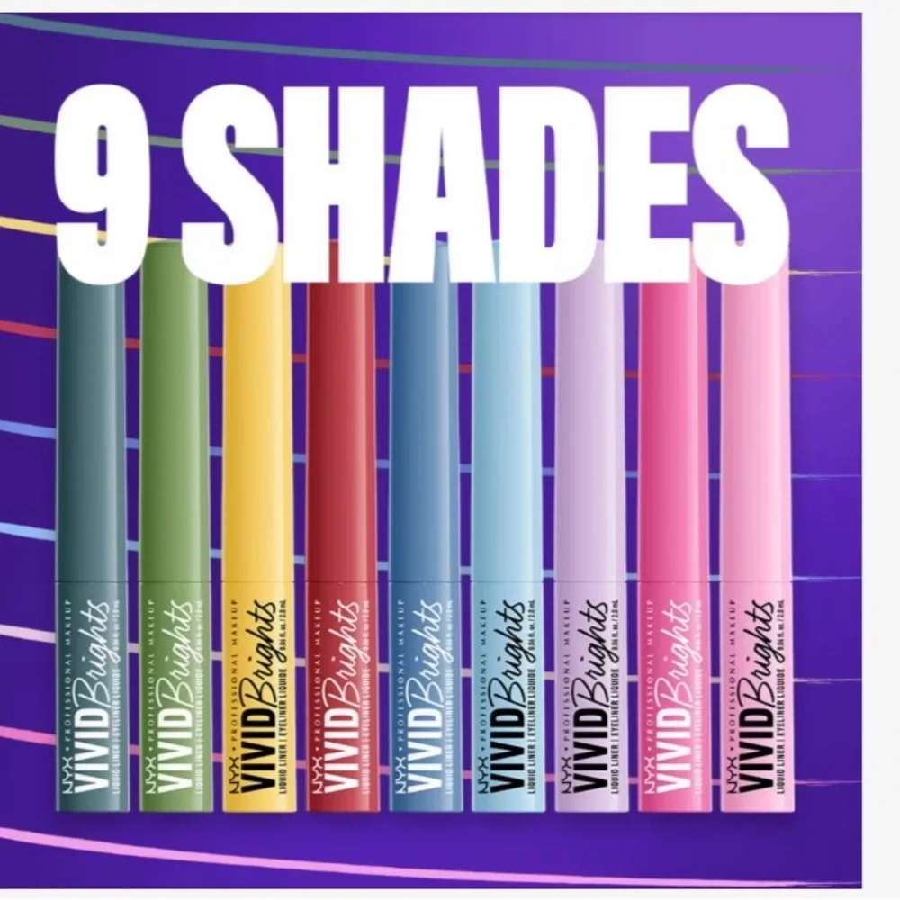 NYX NIP Professional Makeup Vivid Brights Longwear Liquid Liner Cobalt Crush